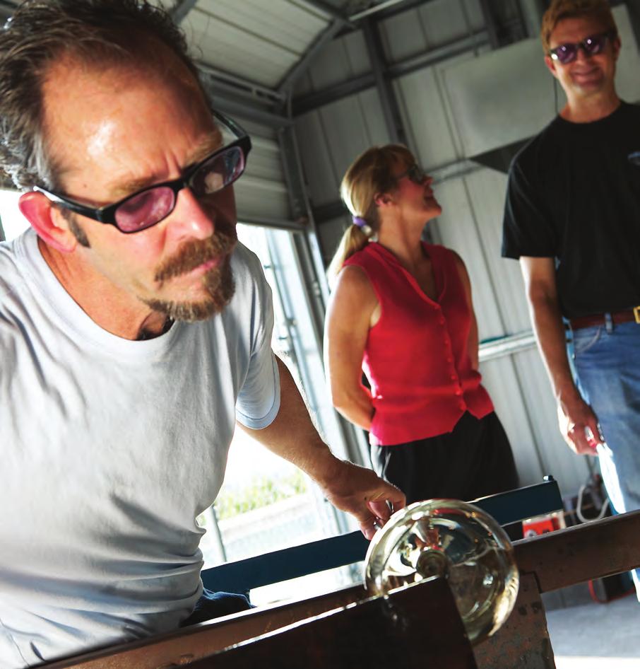 STUDIO ARTS The Specialization in Glass provides students with both the historical background and the advances in modern technology relative to glass blowing.