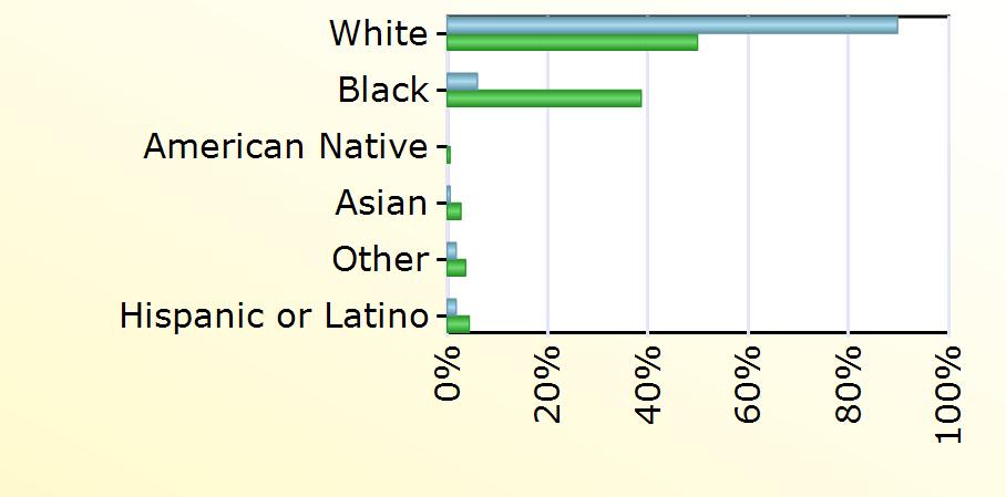 Virginia White 149 13,104 Black 10 10,156 American Native 150 Asian 1 720 Other 3 963 Hispanic or Latino 3 1,163 Age