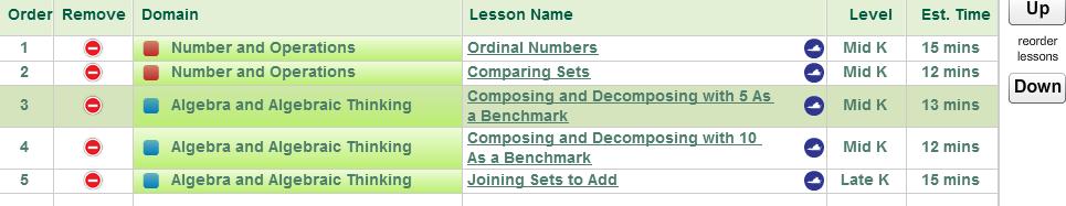 Choose the lesson(s) you want to add and choose Add.