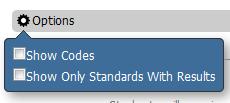 That standard and any related concepts displays in the Standards Summary table.