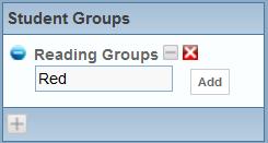 Chapter Three Grade Book Elementary User Guide 6. Enter a name for the subgroup and click the Add button.