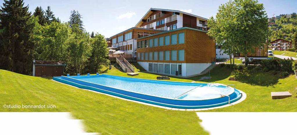 The fashionable ski and golf resort of Crans-Montana is just a short funicular ride away, offering culture, sports, gastronomy and shopping.