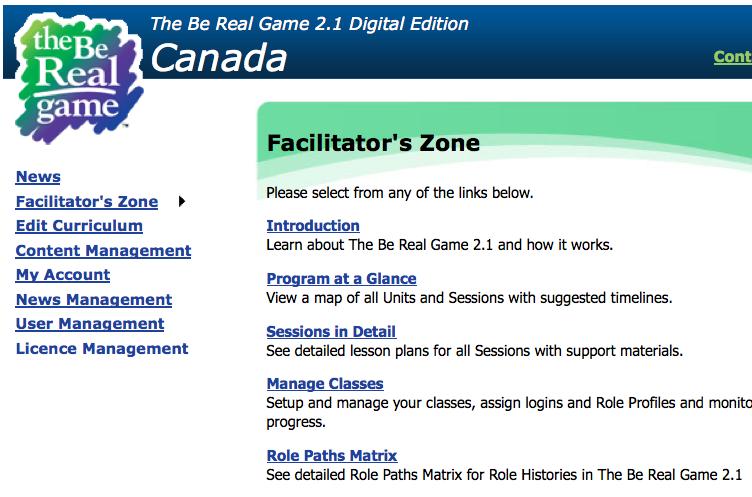 ca Note: The Be Real Game may be used in educational or community settings.