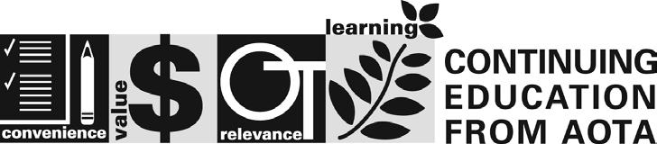 Earn.1 AOTA CEU (one NBCOT PDU/one contact hour, see page CE-7 for details) Understanding Ayres Sensory Integration Susanne Smith Roley, MS, OTR/L, FAOTA Project Director, USC/WPS Comprehensive