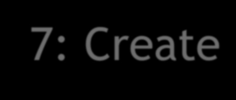 Lesson 7: Create a