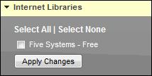 Click Select All to show results from all Internet libraries.