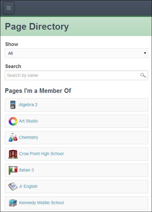 Use Questions from the Question Bank in Aspen IMS Mobile Pages Information that teachers or group advisers post on sites can be accessed anytime through the Pages area of Aspen Mobile.