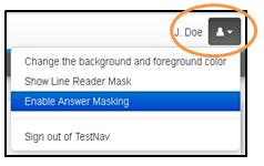 Have students practice using the Answer Masking accessibility feature with this item.