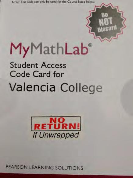 MyMathLab Registration Use the following to register for MyMathLab : 1. Course id (located in your Math course in Blackboard) 2.