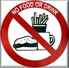Food or drinks NOT