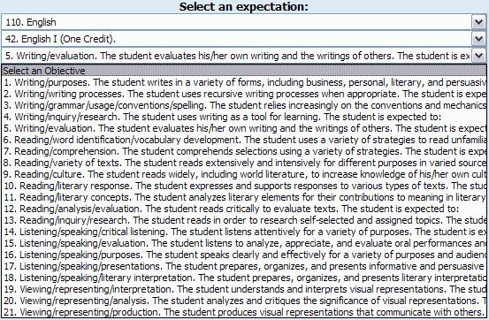 Click Add New to associate new expectations with the current assignment.