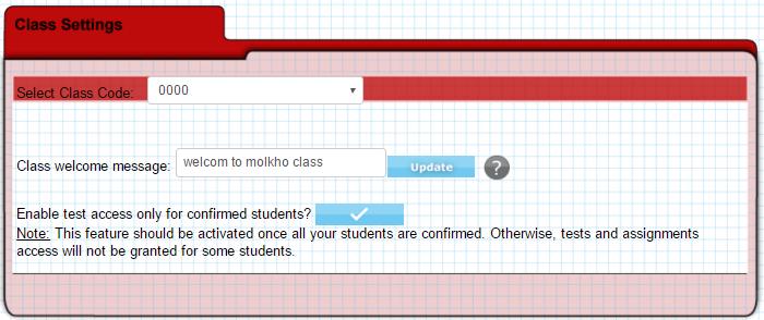 Create Class Class Settings Delete Class Upgrade Class 3.1.2.