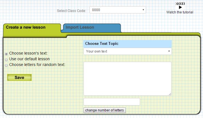 Create Lesson Import Update Lesson Delete Lesson Try 3.2.1 How to create a Lesson There are few options to create a lesson: (a) Customized text for your students to practice: I.