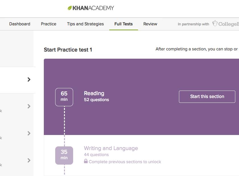 Simulate the real SAT using full-length practice tests Students should take their first practice test early and continue taking tests every few weeks The first practice test can be taken