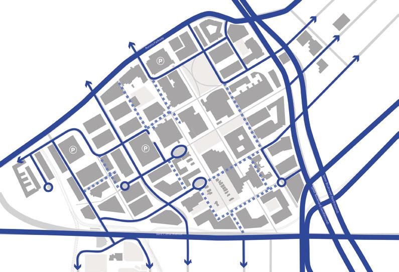 Auto Circulation Service Paths P Multifunction Parking Garage 38 MASTER PLAN DETAILS Based on the full build-out plan for the Auraria Campus, the following pages explore details related to