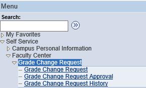 Submitting Grade Changes Online Overview The PeopleSoft Faculty Center now allows for faculty members to submit grade changes online for a student that they have taught.