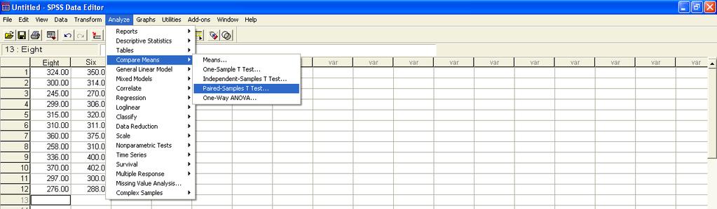 If you press tab again, you can specify the number of decimal places in your data values. Step 4: Click the Data View tab.