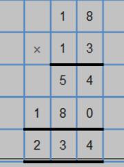 Key Stage 2 Multiplication Y5 Recall and use multiplication tables up to 12x12 (Including multiplying by 0 and 1). Continue to practise short multiplication.