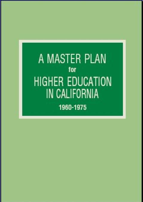 California Higher Education Master Plan.