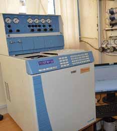 This machine enables us to determine how much of the required ingredient is in a particular drug, thereby ensuring quality