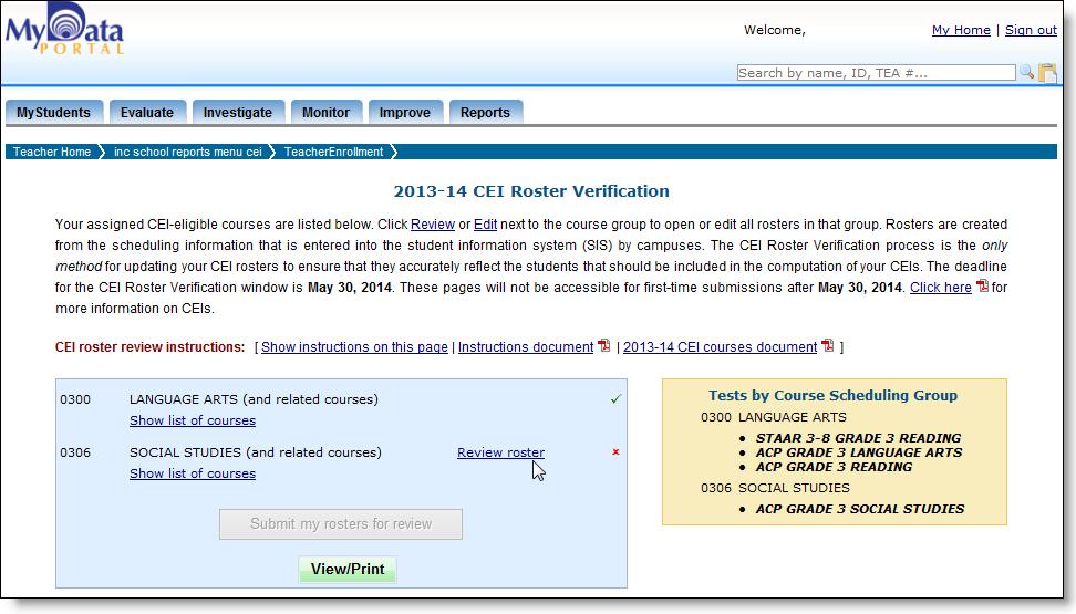 At any time before you submit your completed rosters to your approver, you can work on them again with the Edit link. 2.