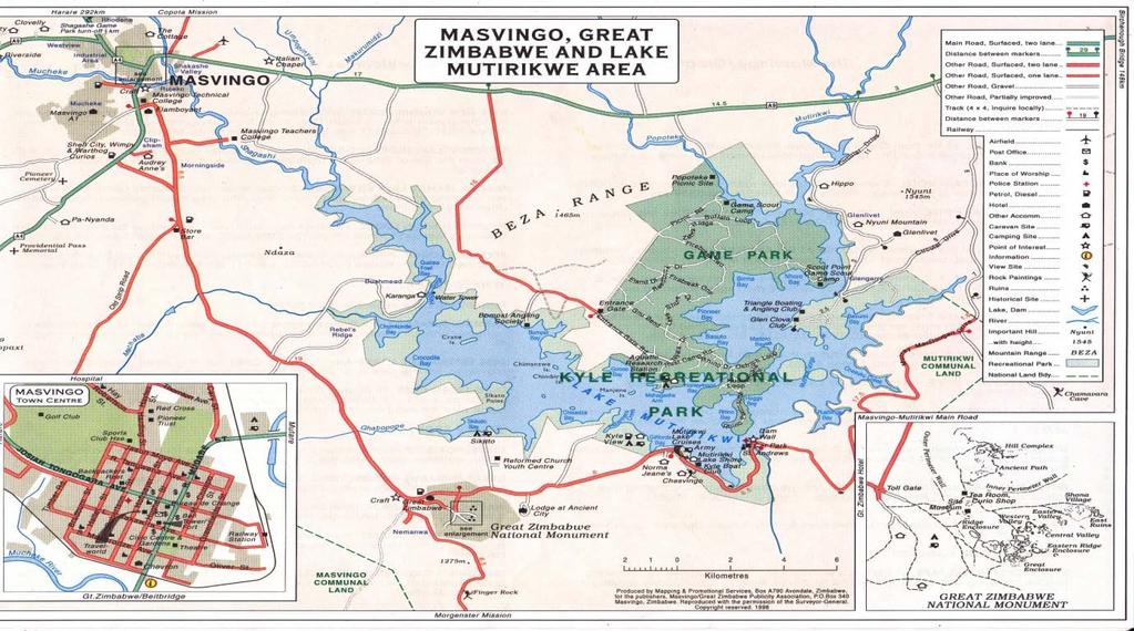 Figure 1: Masvingo water supply system and surrounding areas Source: Mapping and promotional services (1998) According to Chigwenya (2010) Masvingo is the oldest urban establishment in the country It