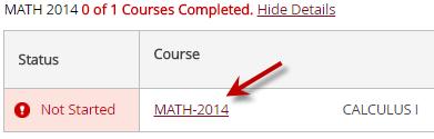 You can click on any hyperlinked course listed in your degree plan to go to the Catalog in Plan &