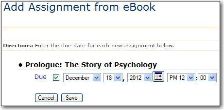 Note that anything in PsychPortal can be assigned, using the procedures outlined here. 1. Select the ASSIGNMENT CENTER tab at the top of the Portal.