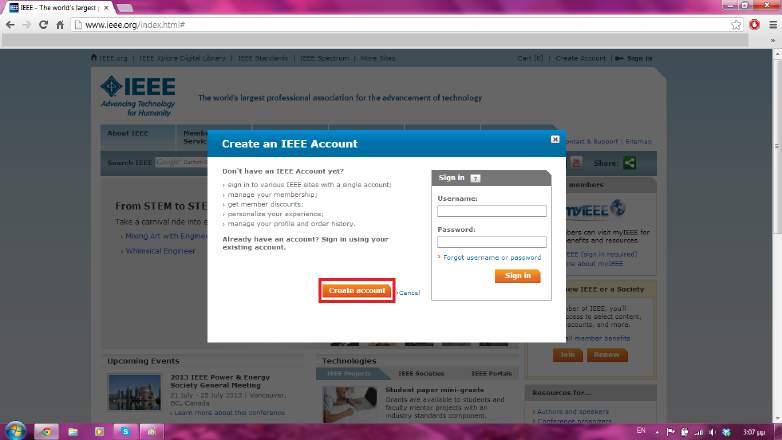 Step 2 The pop-up window gives you the option to choose between creating a new account and signing in with your existing account. Click the button Create Account.
