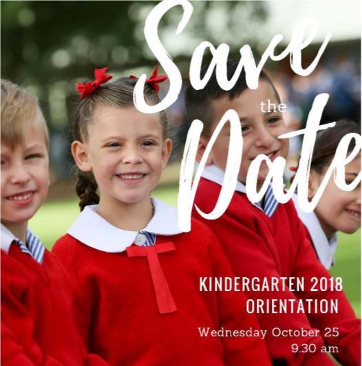 and concluding at 10.30 am. There will be a short program for the children in the Kindergarten classrooms followed by morning tea with parents.