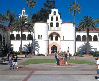S. News & World Report s America s Best Colleges 2018 Only 15 minutes from SDSU to the beach Year-round sunshine, average temperature 22 C SAN DIEGO This city is rated as one of the most desirable in