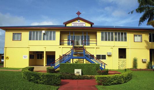 Lavalla 18 Burkedin Catholic High School The Brother Brian Murray Centre Edmund Campion College in Ayr was opened in 1953, with a single school building built on stilts, because Ayr was always