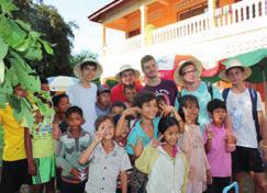 community at Pailin, Cambodia played host to visits from students from