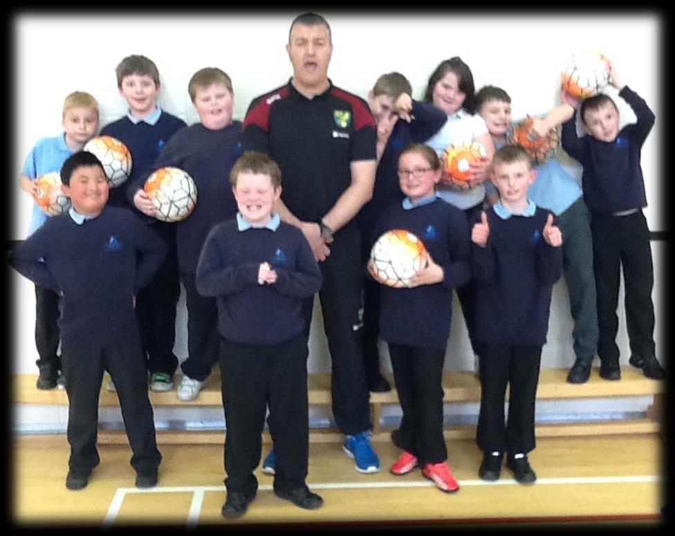 Darren Hunter (NCFC Coach) has been visiting the school every Friday afternoon to