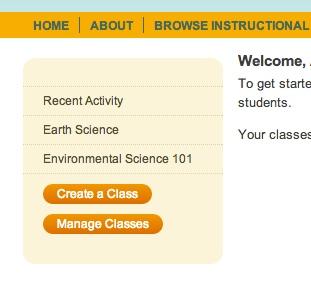 After you click the Assign Individual activities you will see the following dialog box: Managing class materials Click on the Home link in the orange band.