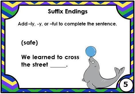 Suffixes -ly, -y, or -ful by Shelly Anton