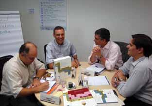 also allow a deeper, longer-term intervention. Interaction at a training-of-trainers program in Brazil, February 2009.