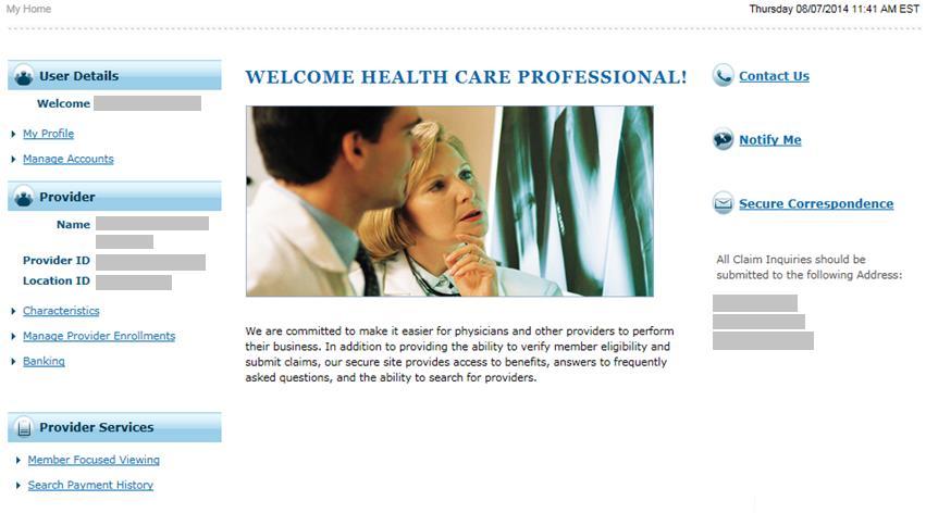 Provider Portal Overview What can I do from here?