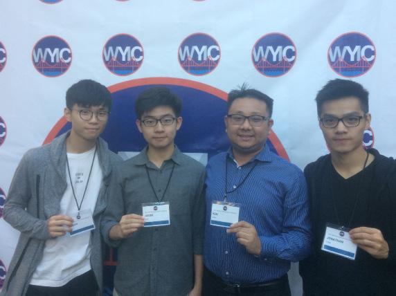 Anson Chung ( 15), Mr. Jason Wong (Student Ambassador), Mr.