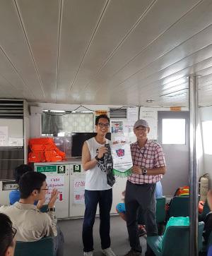 The Guided trip to Ninepin Islands ( 果洲群島 ) A guided trip to the Ninepin Islands ( 果洲群島 ) was successfully held on 8 July.
