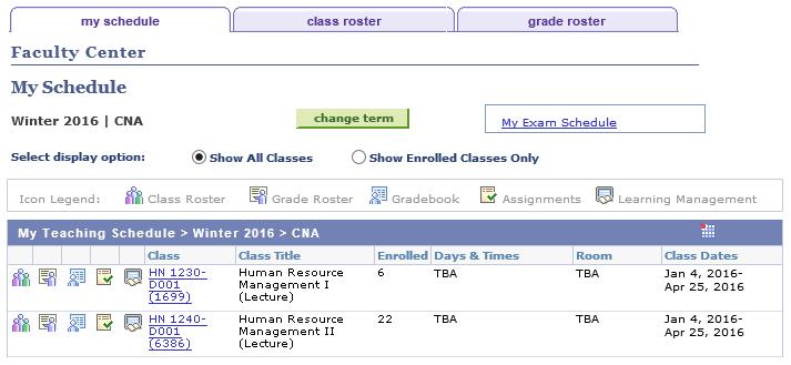 Once you have reviewed and confirmed your Final Adjusted Grades in D2L, you will initiate an import of grades through the PeopleSoft Interface - Faculty Center.