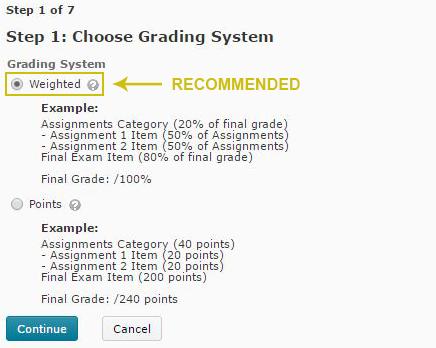 Specifically, it lets you decide how you want to calculate ungraded items and whether you want to keep users final grades up to date automatically.