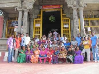 The Staff Club of our college organized a one day tour on 20 July 2014 to e places such as Coutrallam, Thirumalai Temple, Palaruvi and Thenmala Dam.