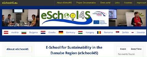 Project information: eschool4s - a transnational e-learning cooperation platform for collaborative learning The network-project E-School for Sustainability in the Danube Region (eschool4s) unites 10