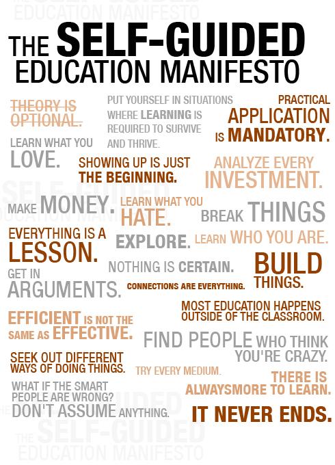 A manifesto is a written statement that describes the policies, goals, and opinions of a