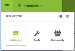 Please use Log Off to exit the program Notifications contains account notifications and messages. The Context Switcher allows users to change schools and school years.
