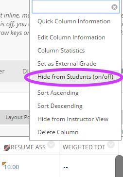 Downloading Grade Center 1. In the Action Bar, Click Work Offline, then choose Download from the Drop-down list to go to the Download Grades screen. 2.