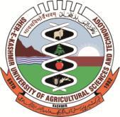 Sher-e-Kashmir University of Agricultural Sciences & Technology of Kashmir Shalimar, Srinagar 190025 www.skuastkashmir.ac.in Ph.