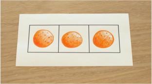 Pictorial Abstract Counting a range of familiar objects ensuring development of 1:1