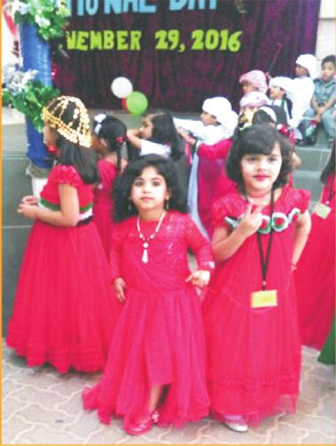 Al Ain Juniors School Kindergarten UAE National Day Celebrates The UAE National Day celebrations at Al-Ain Juniors Kindergarten on e 29 of November 2016 wholly embodied e essence, vision